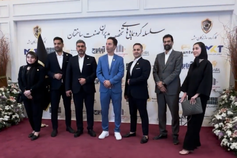 تصویر اعضا تیم شرکت ساختمانی سبحان در برگزیده دفاتر شرکت‌های فنی مهندسی کارگروه سازندگان مشهد
